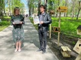 Учащиеся гимназии №34 помогли в создании экологической тропы парка «Молодежный»